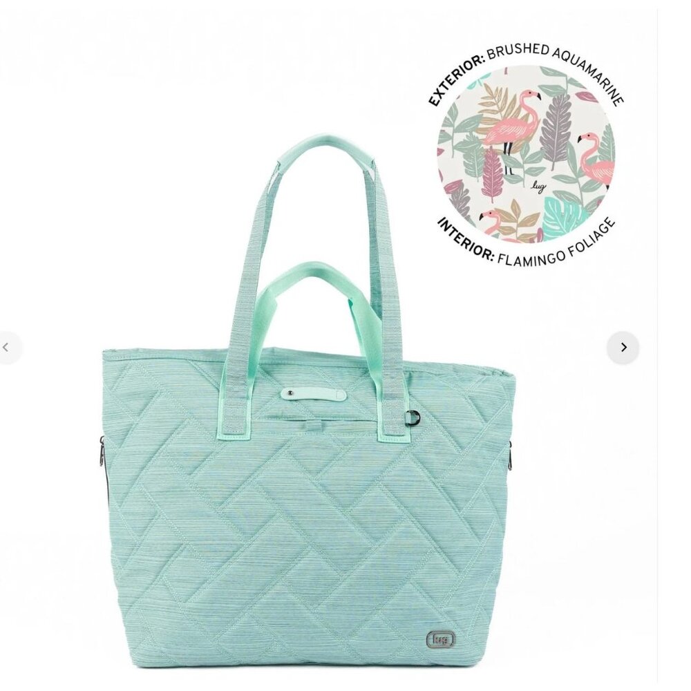 Lug Ferry XL Tote. Brushed Aquamarine. NWT